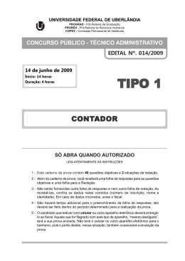 Prova - Diretoria de Processos Seletivos