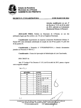 Estado de Rond&ocirc;nia - Ji