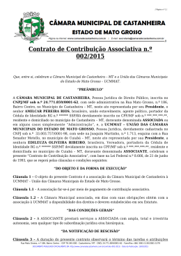 Contrato de Contribuição Associativa n.º 002/2015