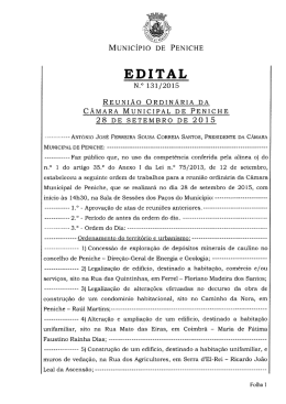 Edital N.&ordm; 131/2015 - C&acirc;mara Municipal de Peniche