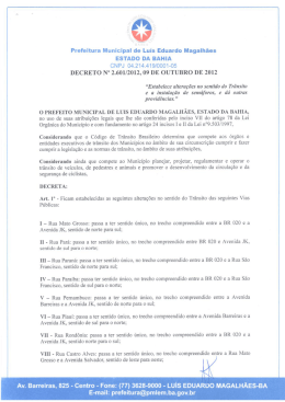 Prefeitura Municipal de Luis Eduardo Magalhães ESTADO DA