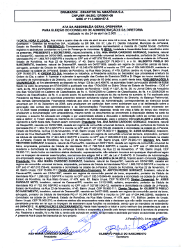 Page 1 GRAMAZON -GRANITOS DA AMAZÔNIA S.A. CNPJ1MF