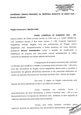 preg&atilde;o presencial n&deg; 028/2014-fms. - Portal da Prefeitura Municipal