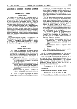 3199 MINISTERIO DO AMBIENTE E RECURSOS NATURAIS
