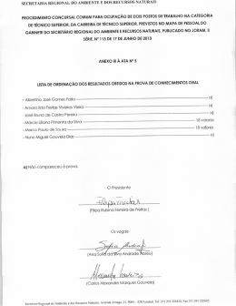 secretaria regional do ambiente e dos recursos naturais