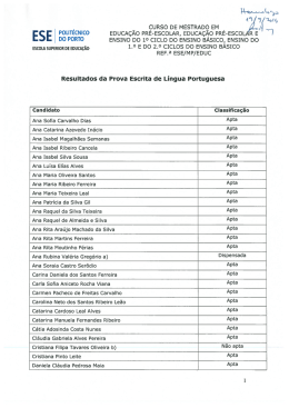 4&deg;` &ntilde; `leig - Escola Superior de Educa&ccedil;&atilde;o do Instituto Polit&eacute;cnico do