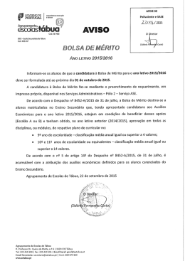 &auml; GOVERNO DE - Agrupamento de Escolas de T&aacute;bua