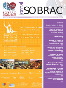 Jornal SOBRAC - Departamentos e GEs