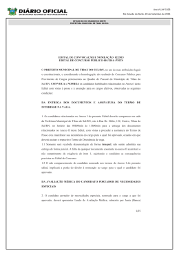 edital de convoca&ccedil;&atilde;o e nomea&ccedil;&atilde;o 02/2015 edital de concurso