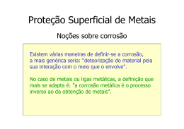 Apostila Prote&ccedil;&atilde;o Superficial de Metais