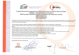 Programa Setorial da dos Componentes para Sistemas Construtivos