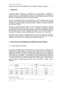 Memória Descritiva rua dos ferreiros