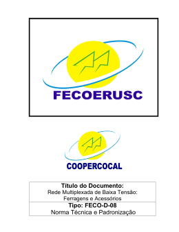 FECO D 08 &ndash; Rede Multiplexada de Baixa Tens&atilde;o