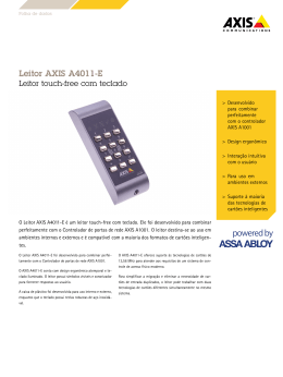 AXIS A4011-E Reader, Datasheet