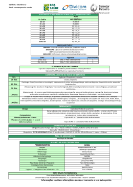 Informa&ccedil;&otilde;es sujeitas a altera&ccedil;&otilde;es a qualquer momento e sem aviso