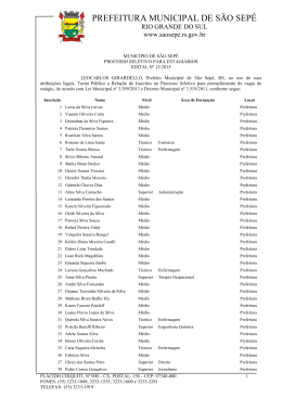 divulga&ccedil;&atilde;o das inscri&ccedil;&otilde;es - Prefeitura Municipal de S&atilde;o Sep&eacute;