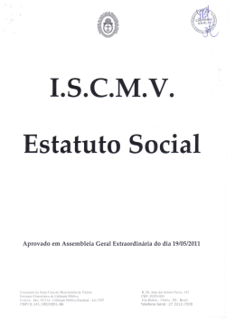 I.S.C.M. . - Hospital Santa Casa de Miseric&oacute;rdia de Vit&oacute;ria