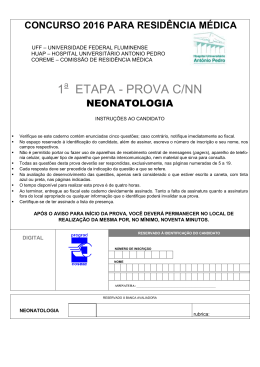 Neonatologia - Uff - Universidade Federal Fluminense