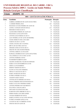 Classifica&ccedil;&atilde;o - cev