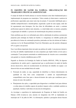 6 IV.Equipes de Sa&uacute;de da Fam&iacute;lia Manaus (AM)