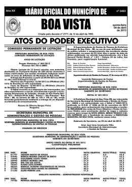 dom n&ordm; 3403.pmd - Prefeitura Municipal de Boa Vista