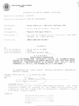 : Caipa Comercial e Agricola Ipatinga Ltda. : Regiane