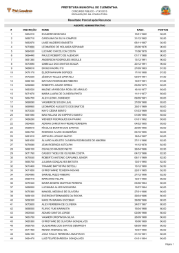 Resultado Parcial ap&oacute;s Recursos 19/06/2015
