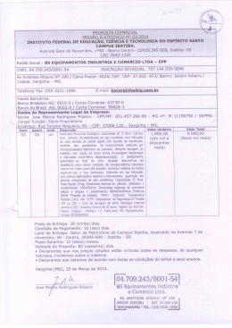 PROPOSTA COMERCIAL PREG&Atilde;O ELETRONICO NO 03/2014 r
