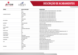 DESCRI&Ccedil;&Atilde;O DE ACABAMENTOS