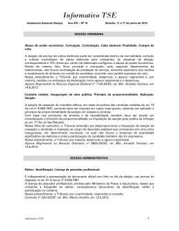 Informativo TSE - Portal da Justi&ccedil;a Eleitoral