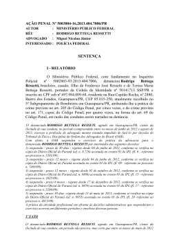 SENTEN&Ccedil;A - Consultor Jur&iacute;dico