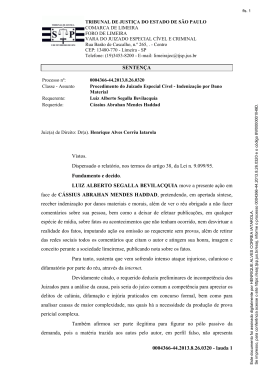 0004366-44.2013.8.26.0320 - lauda 1 SENTEN&Ccedil;A Vistos