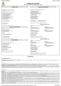 Di&aacute;rio da Justi&ccedil;a de Sergipe - Tribunal de Justi&ccedil;a de Sergipe