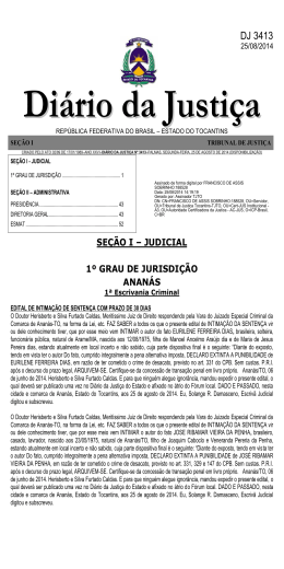 DJ 3413 - Tribunal de Justiça do Estado do Tocantins