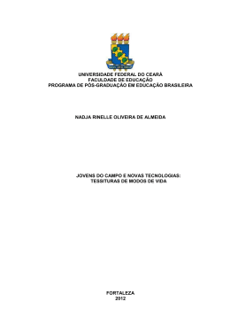 universidade federal do cear&aacute; faculdade de educa&ccedil;&atilde;o programa de