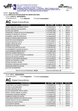 AC - Uff - Universidade Federal Fluminense