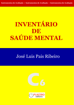 inventário de saúde mental - Sociedade Portuguesa de Psicologia