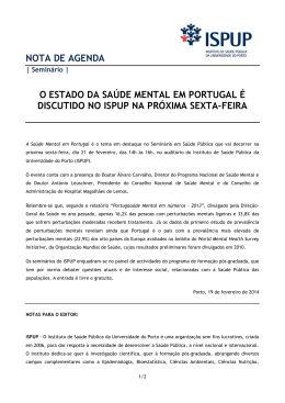 nota de agenda o estado da saúde mental em portugal é discutido