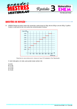 QUEST&Otilde;ES DE REVIS&Atilde;O - Grandes Mestres Vestibular