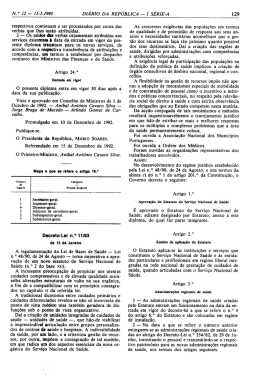 Estatuto do Servi&ccedil;o Nacional de Sa&uacute;de