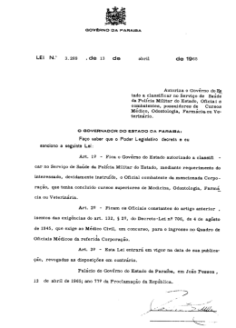 Autoriza Classificar no Serviço de Saúde Oficiais Combatentes com