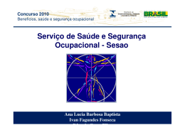 Servi&ccedil;o de Sa&uacute;de e Seguran&ccedil;a Ocupacional - Sesao