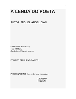 A LENDA DO POETA