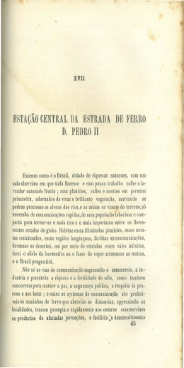Esta&ccedil;&atilde;o Central da Estrada de Ferro D. Pedro II, por