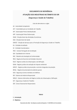Seguran&ccedil;a e Sa&uacute;de do Trabalho