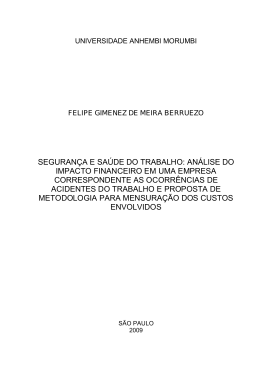 segurança e saúde do trabalho