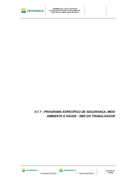ii.7.7 - programa espec&iacute;fico de seguran&ccedil;a, meio ambiente e