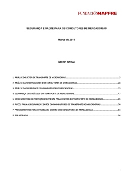 seguran&ccedil;a e sa&uacute;de para os condutores de