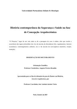 Hist&oacute;ria contempor&acirc;nea da Seguran&ccedil;a e Sa&uacute;de na fase de