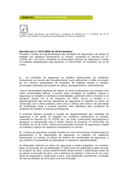 Decreto-Lei n.&ordm; 273/2003 - Ordem dos Arquitectos Sec&ccedil;&atilde;o Regional